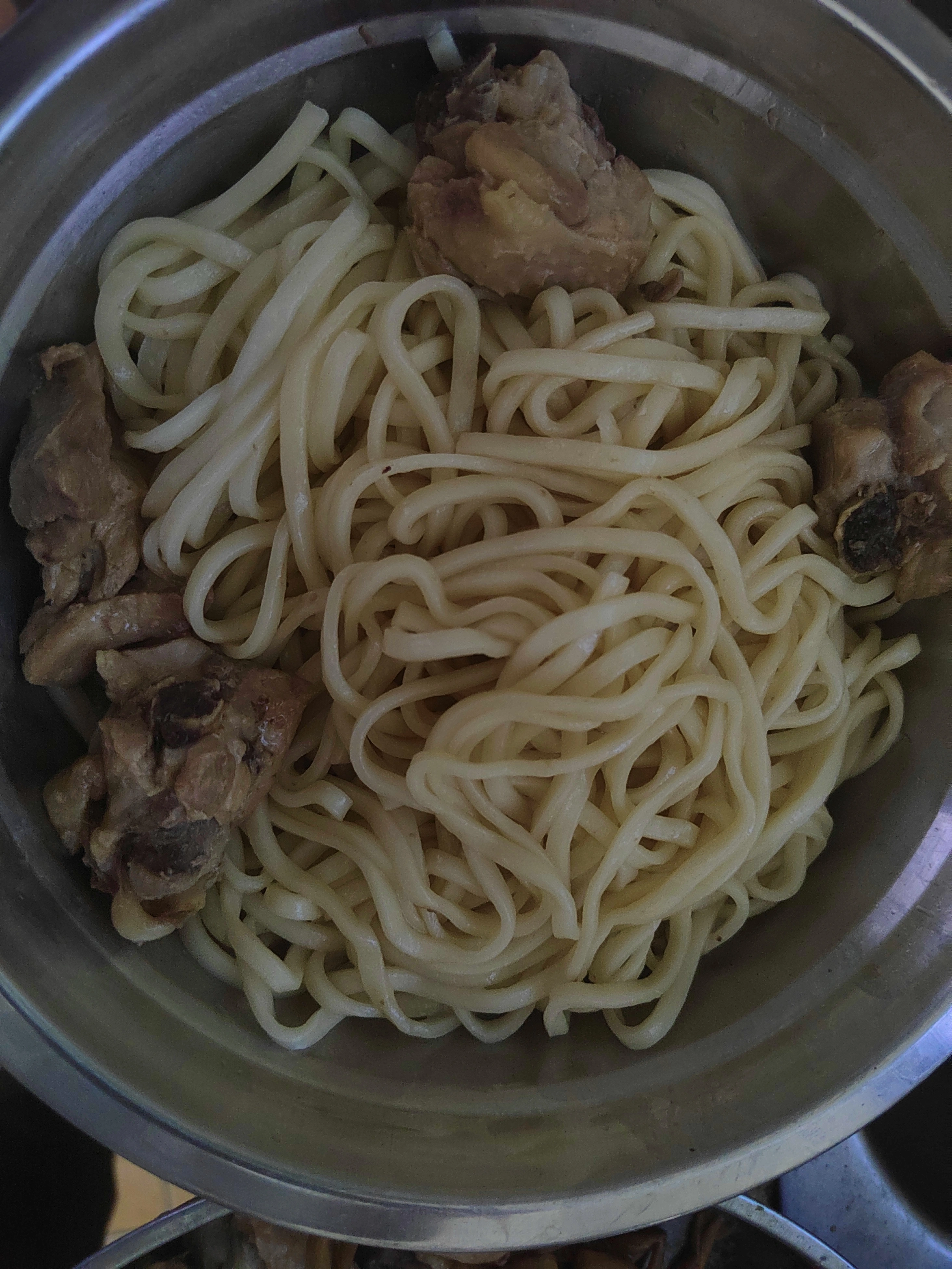 鸡肉拌面大功告成
